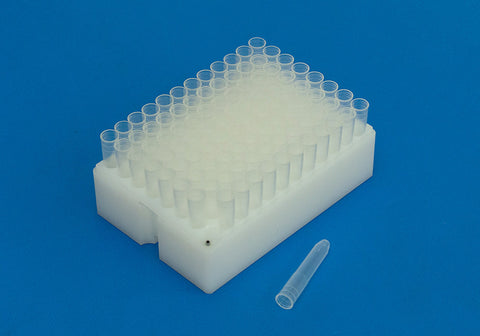 96 Position Short Rack Kit with Cover - includes 96 1.0mL Polypropylene Vials