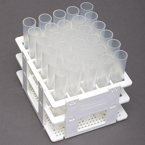 30 Position Tall Bel-Art Rack Kit with 30 - 14mL Polypropylene Vials