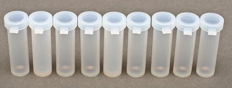 Short Standards Vials (use with short racks only) - 4mL  PFA Standards Vials (qty 9)